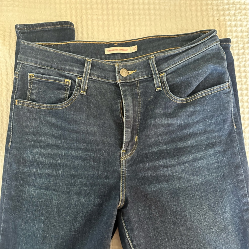 Levis Blue Denim Skinny Jeans